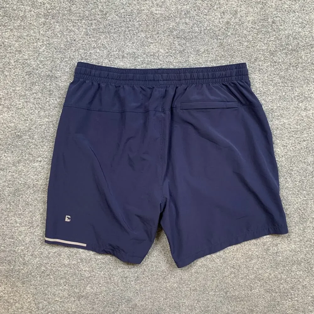 Bearbottom Shorts Mens M Medium Navy Lightweight Elastic Waist Drawstring Active